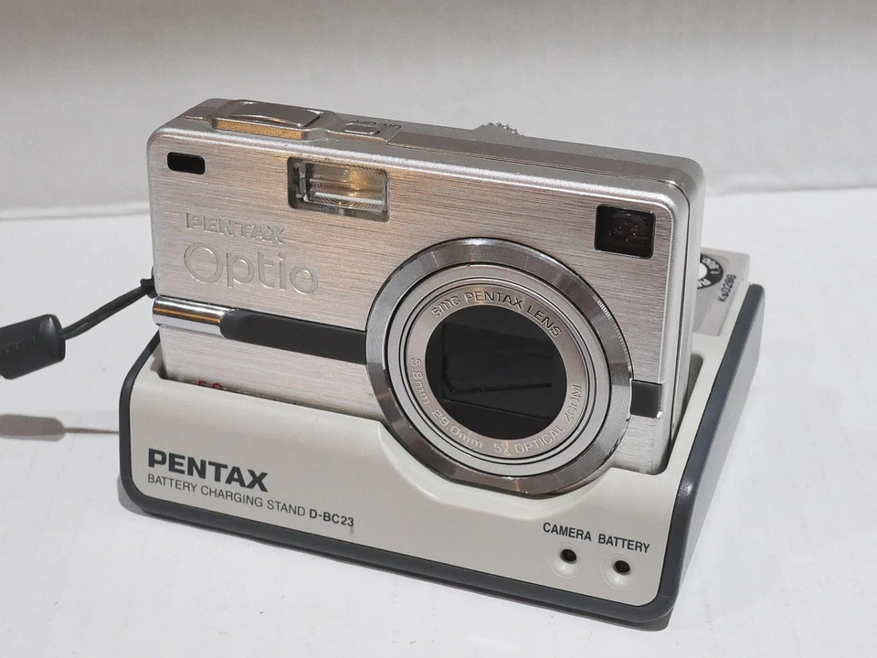 Pentax Optio SV 5.0MP Digital Camera Silver Tested W/ Battery, Charger READ - Image 4 of 4