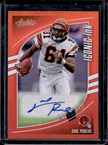 2025 Panini Absolute Carl Pickens Orange (RAW)