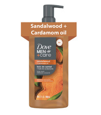 DOVE MEN  CARE Body Wash Sandalwood  Cardamom Oil Plant-Based Moisturizing Bod