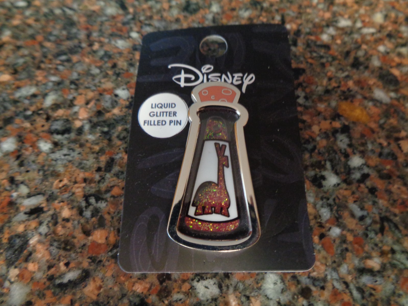 Disney Emperors New Groove Yzma Potion Bottle Pin Liquid Glitter Llama Metal New