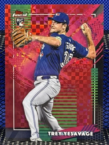 2026 Topps Finest TREY YESAVAGE Toronto Blue Jays RC Red Refractor RARE 4/5