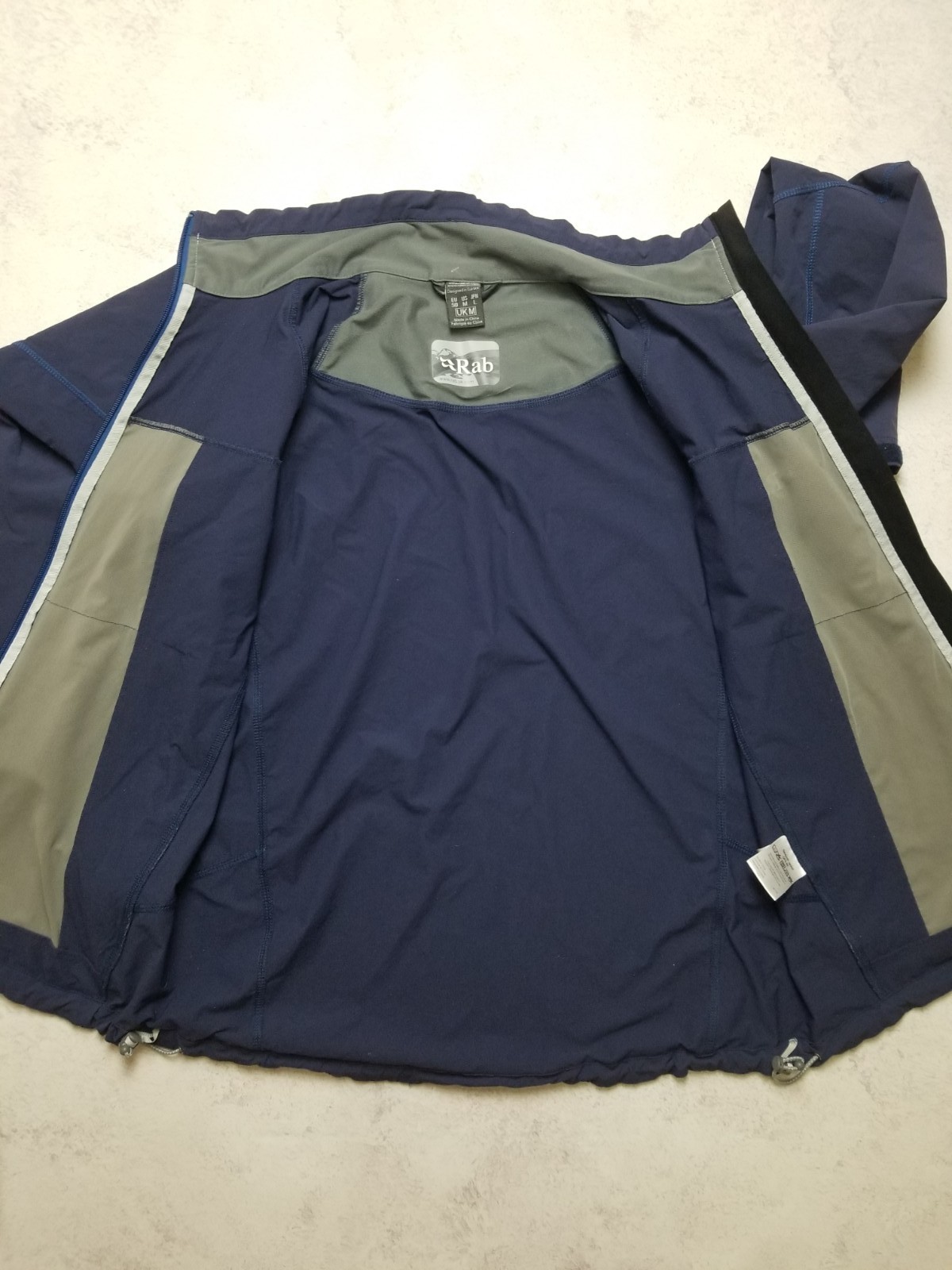 Rab Navy Softshell Weather Resistant Sawtooth Ful… - image 2