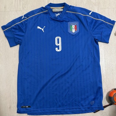 Puma 2016-17 ITALY *BALOTELLI*  SHIRT TRIKOT L  SOCCER FUTBOL ITALIA