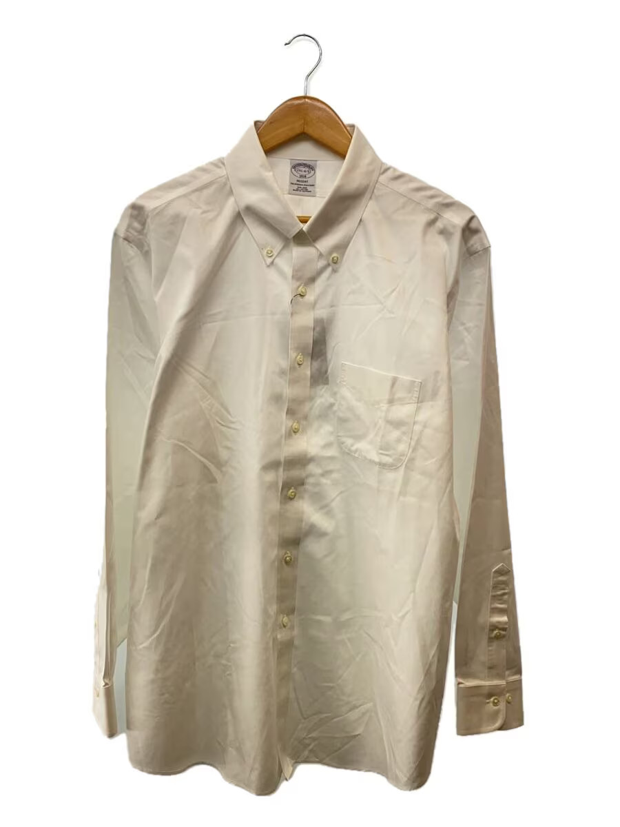 BROOKS BROTHERS REGENT Long Sleeve Shirt with Tag, Size 17.5, Cotton, White