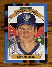 Donruss 1987 Diamond Kings Paul Molitor #7 Milwaukee Brewers HOF Baseball Card