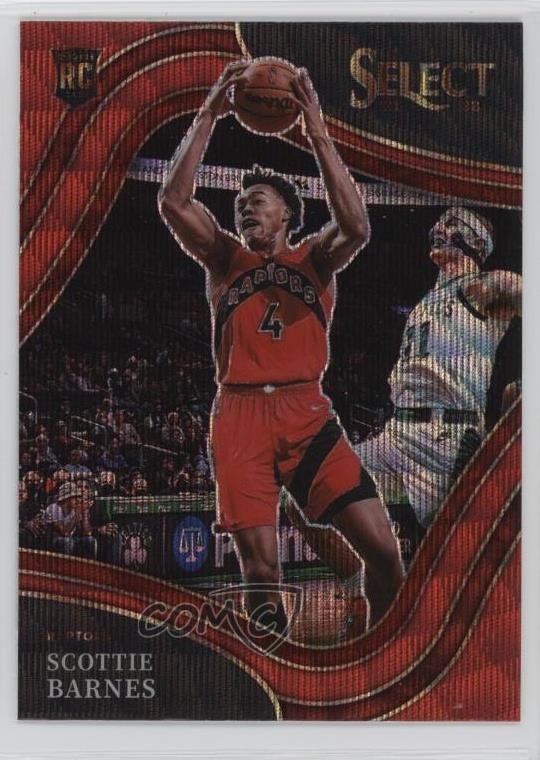 2021-22 Panini Select Courtside Red Wave Prizm Scottie Barnes #223 rf2