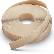 Dovetail Birch Edge Banding Wood Veneer Tape 50Ft 3/4 Inch Beige,