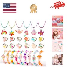 Little Girl Jewelry Set, Princess Jewelry for Toddler Girls 4-6 3-5, Gifts fo...