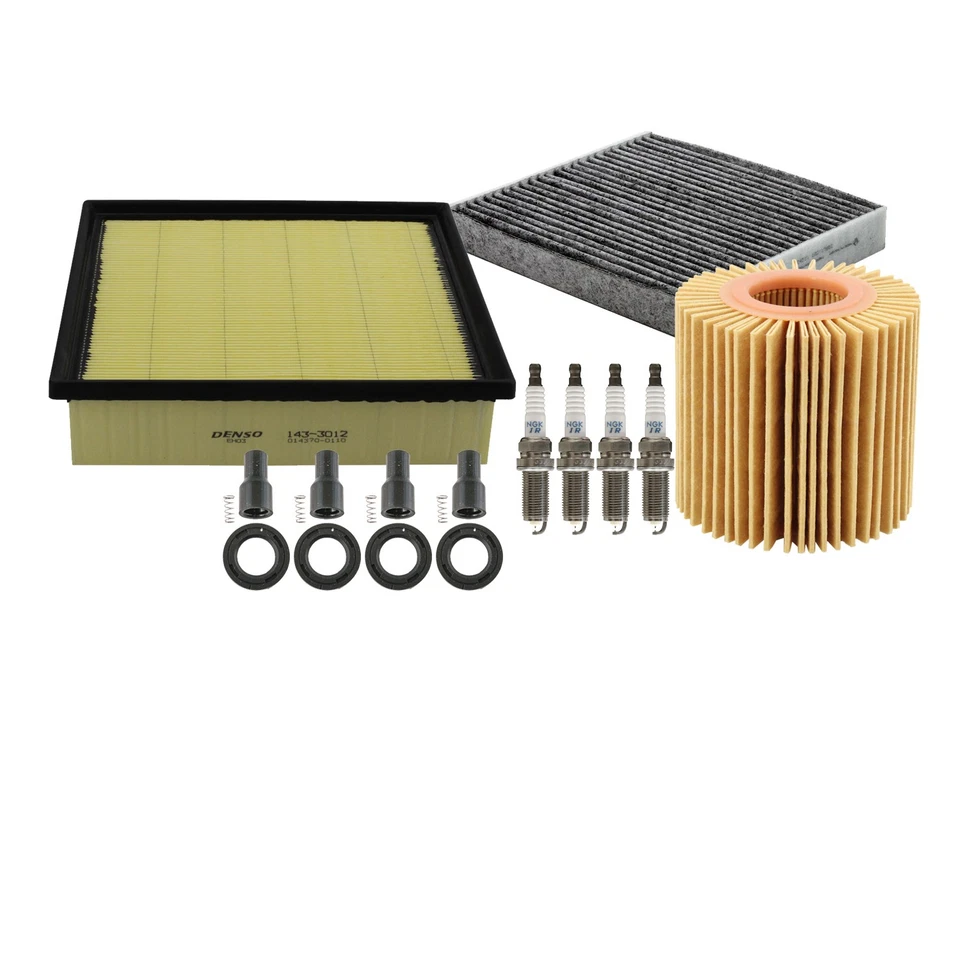 Kit de afinación Denso NGK 4 bujías y botas kit para Toyota Sienna 2,7 L L4 1AR-FE Foto 2 de 2