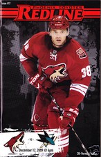 San Jose Sharks vs Phoenix Coyotes Program 12/12/09 Vernon Fiddler