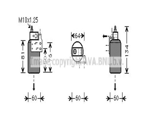 Prasco Trockner Klimaanlage Aluminium FüR Opel Astra G CC F48_ F08_ Zafira A-image