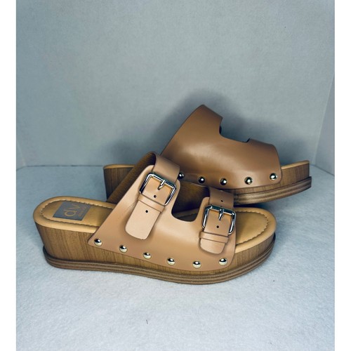 RARE DV by Dolce Vita KEEVA Platform Sandals Buckle Slides Wedges BNWT Size 8.5