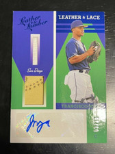 2019 LEATHER AND LUMBER FRANCISO MEJIA LEATHER LACE ROOKIE RC AUTO /15 RAYS