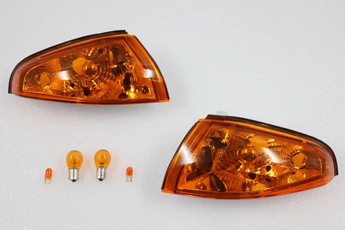 Amber Crystal Front Corner Signal Lights Fit NISSAN SKYLINE R32 GTR -1989-1994-