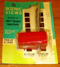 Vintage GAF Viewmaster Scenic Views JFK Space Center 3 Slides/ 21 Views + Viewer