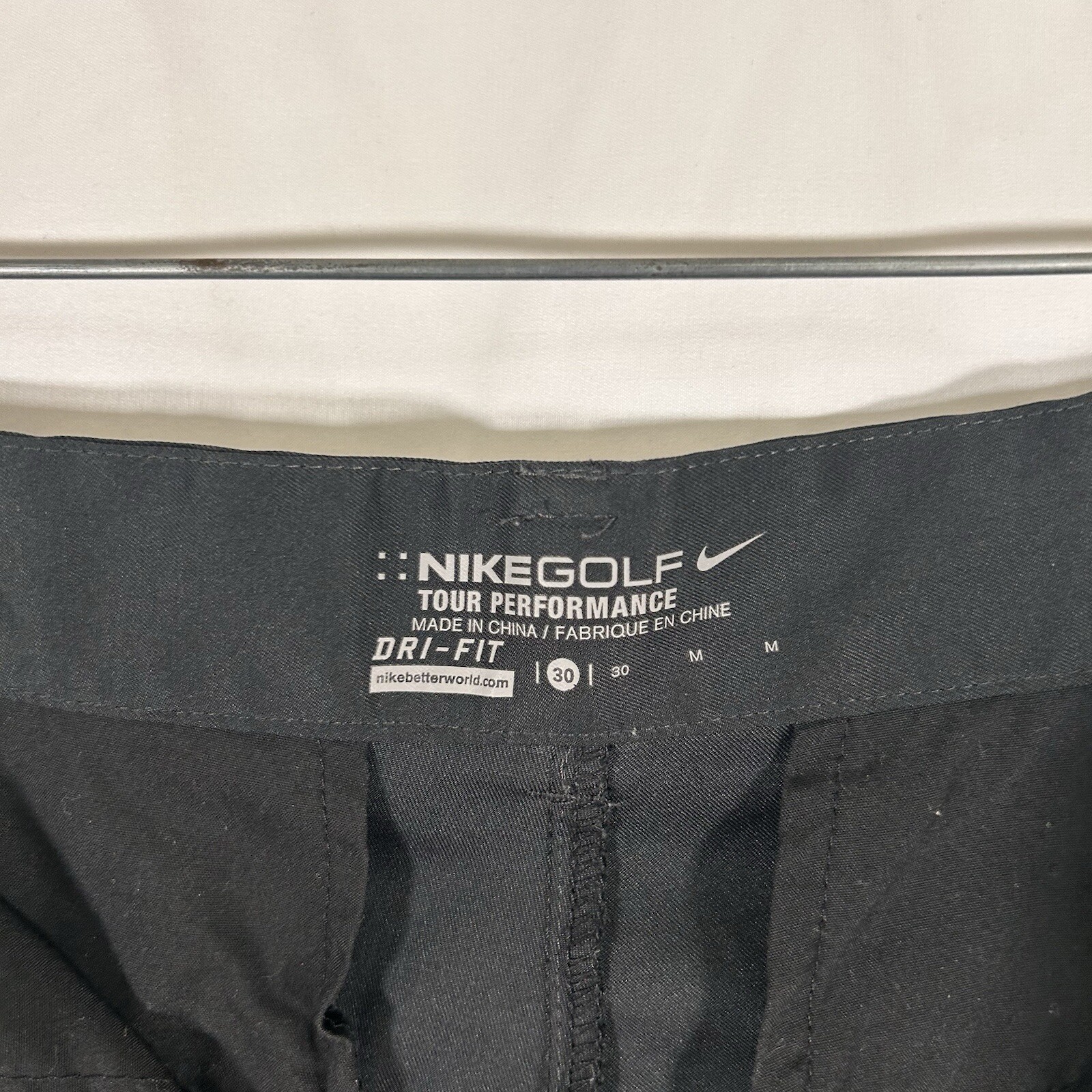 Nike Golf Short Men's 30 Solid Black Tour Performance Dri Fit Chino 11" Inseam thumbnail 5