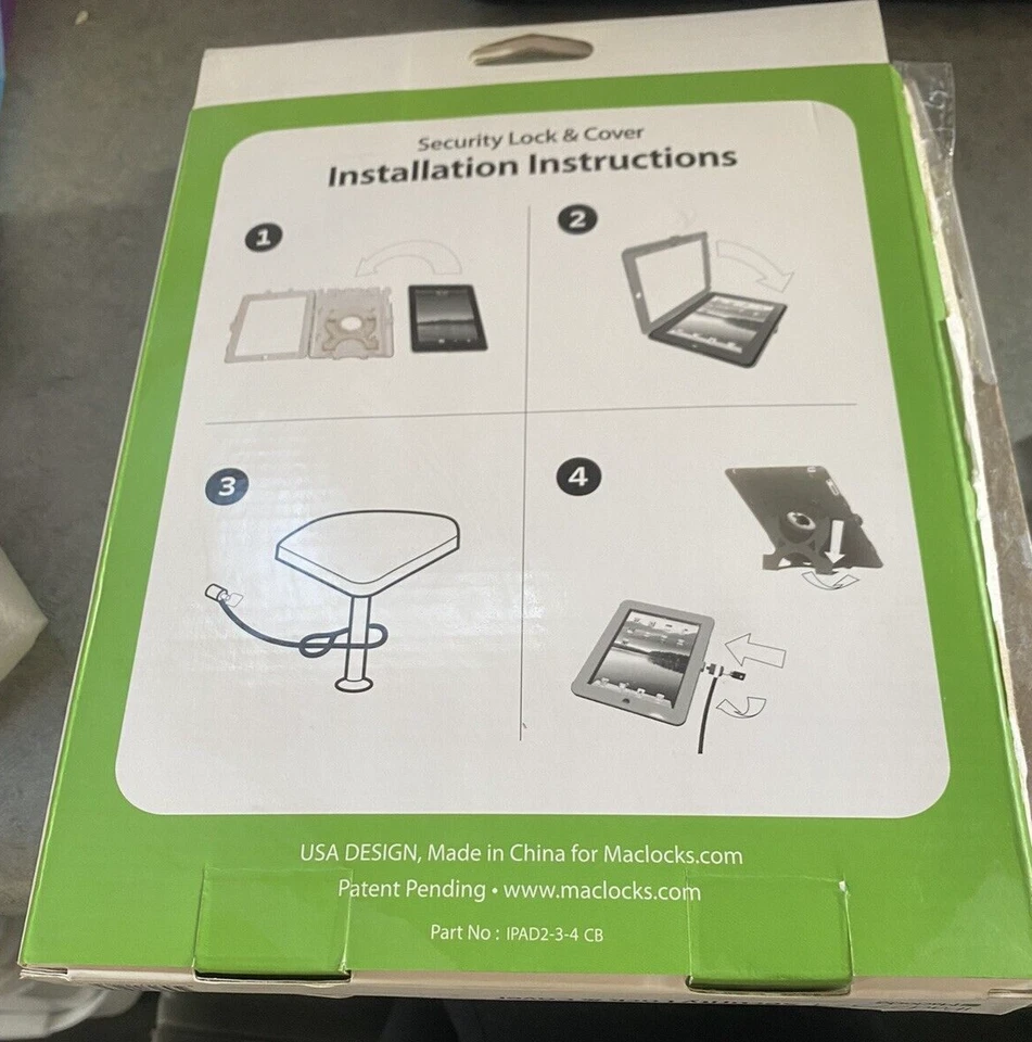 Security lock and cover clear Anti-Theft Display Case for Apple iPad 2/3/4 - Image 4 of 4