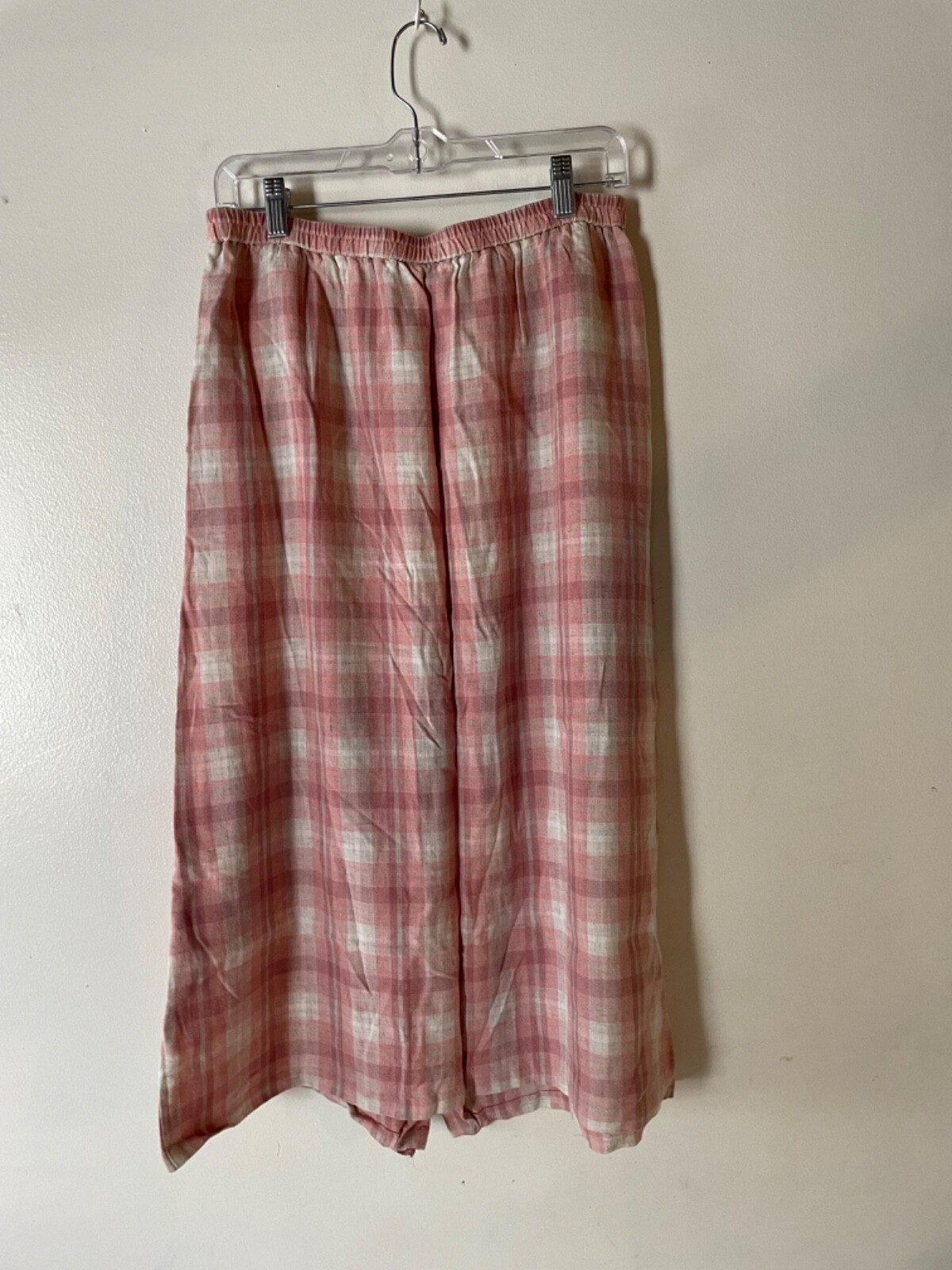 Womens Pendleton Pink Plaid Button Down Midi Flar… - image 4