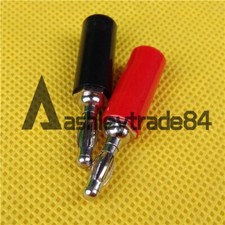 2PCS NEW Banana Plug Connector Sleeves Hard Case