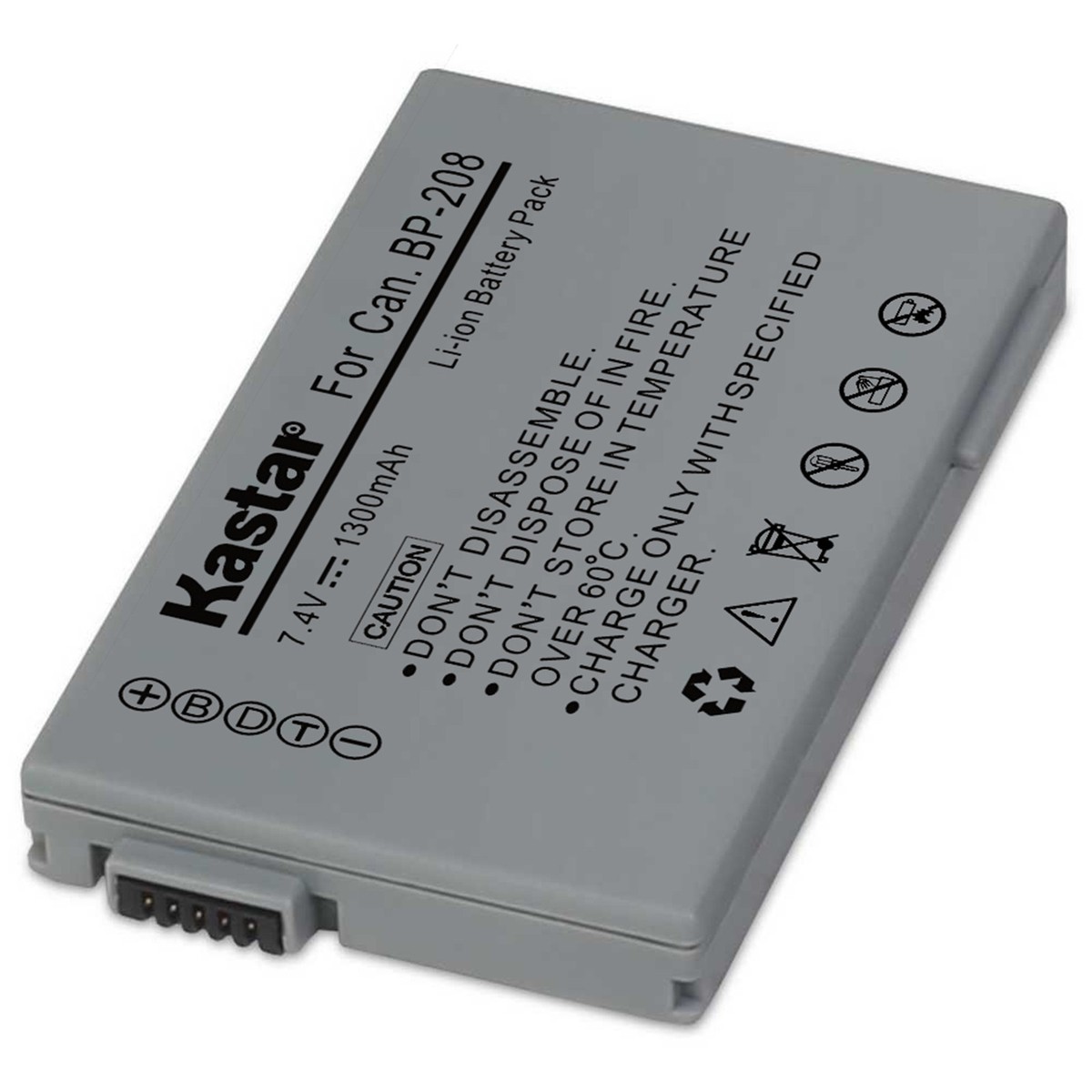 Kastar Battery LTD2 Charger for BP-208 BP-208DG & Canon DC95 DC100