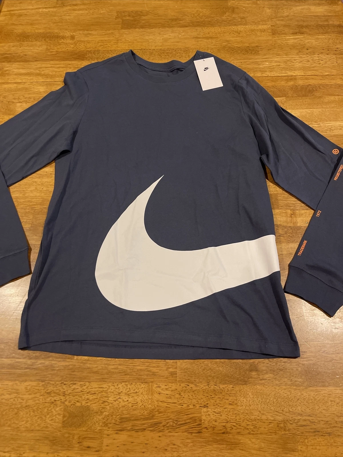 Nike Men's Training Running Shirt Navy Long Sleeve Large DD3395 437 NEW W Tags