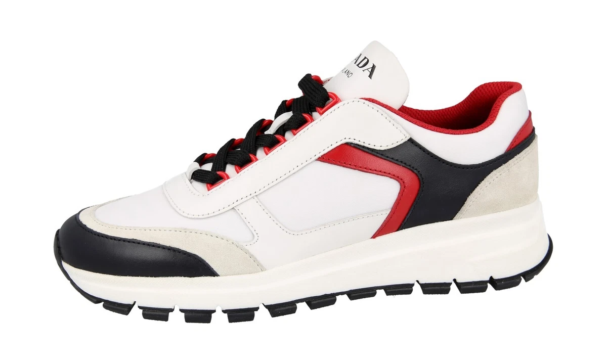 PRADA Leder Prax01 Sneaker - 1E887L - Weiss - NEU