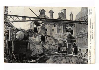 Old postcard BLANGY-les-ARRAS - ruins of the malterie (196970)