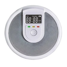 Smoke and Carbon Monoxide (CO) Detector 10-Years Fire Alarms with Voice Speaker