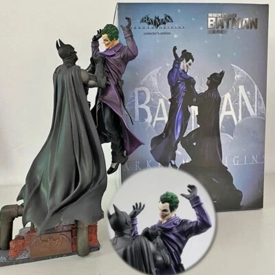 🦇 Statue Figurine BATMAN vs THE JOKER Arkham City | LUXE - Super Héros Comics - Photo 1/4