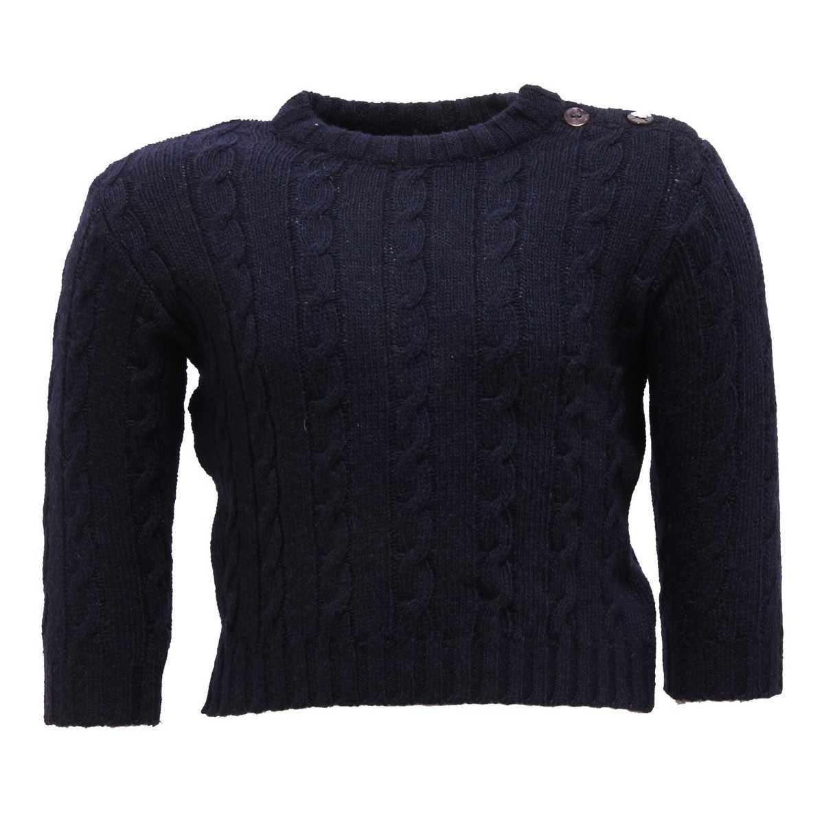 9470U maglione bimbo PAIO CRIPPA lana merino wool blue sweater kid