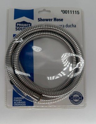 NEW Project Source Chrome Shower Hose #0011115 5-7 Ft