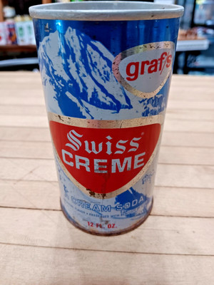 Vintage 12 Ounce Empty Graf's Swiss Creme Beer Can Milwaukee Wisconsin