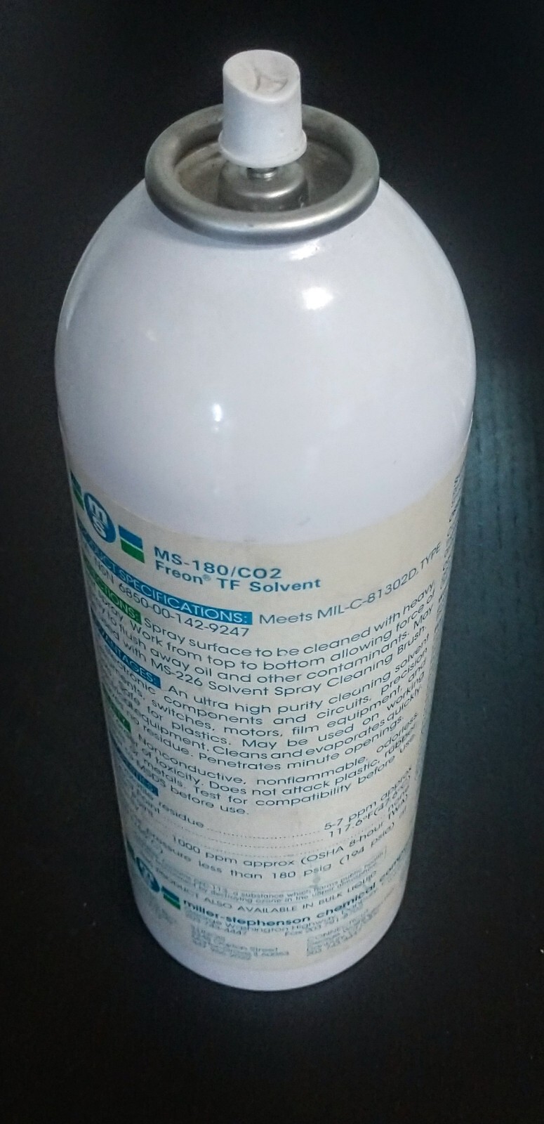 RARE DISCONTINUED Miller Stephenson MS180 FREON TF Electronics