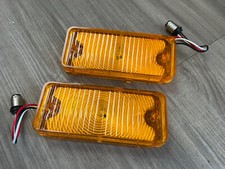 1967 1968 Led Chevy Pickup Truck C10 Amber Turn Signal Parking Light Lens Pair