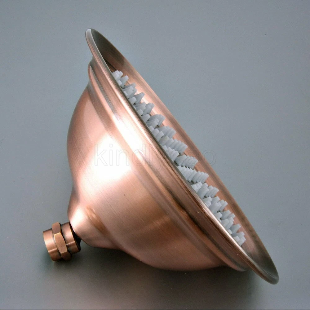 Antique Copper 8" Round Showerhead Rainfall Shower Head Rain Shower Faucet Head