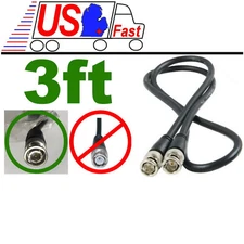 3ft/feet/foot short HD-SDI RG59 Video Cable D BNC Male~M 75ohm 1Meter Cord/Wire