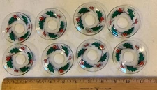 HTF-Set 8 Flawless Vintage Formglas Candle Drip Reflectors -Hand-Painted-Sweden
