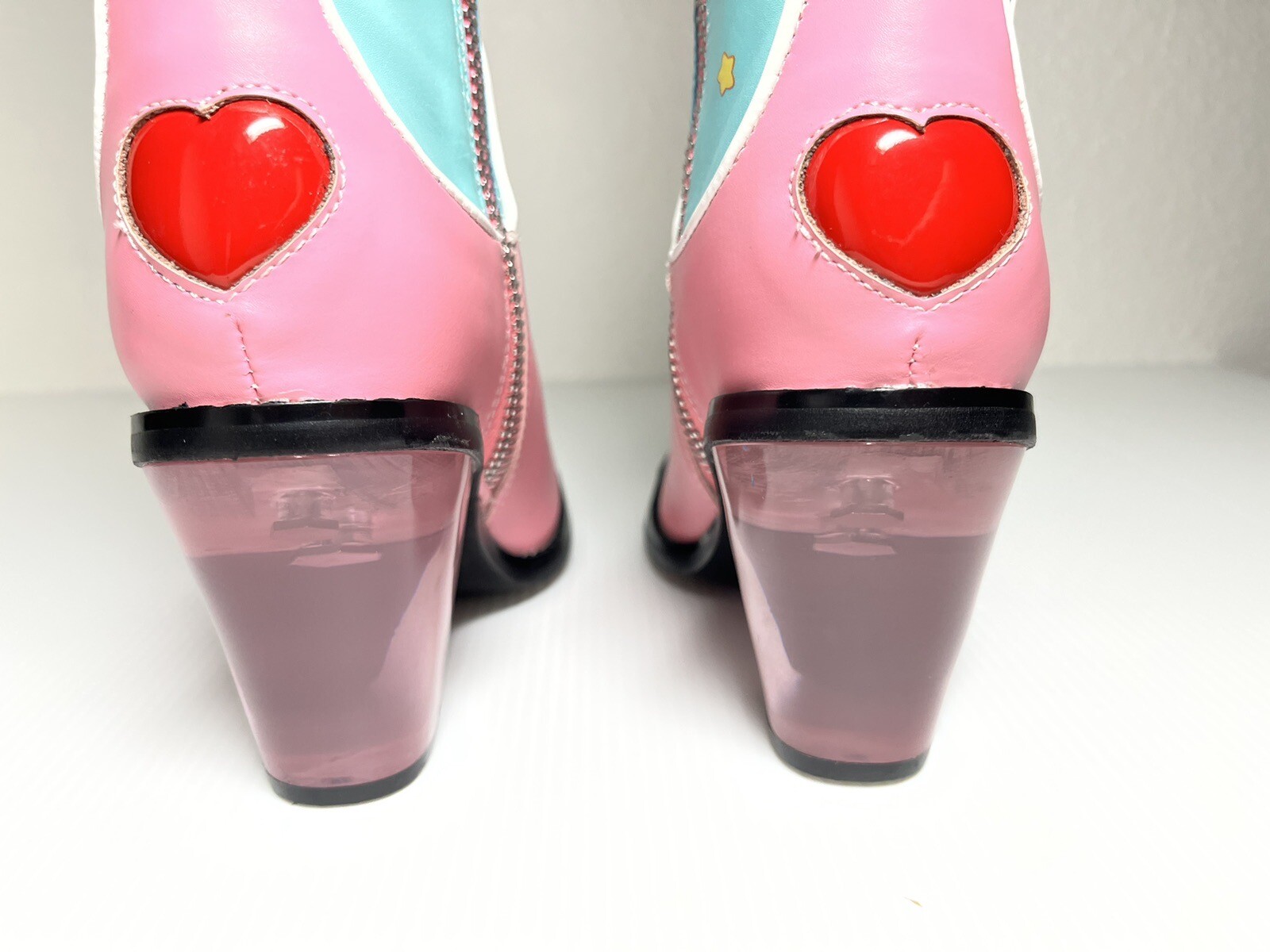 Dolls Kill Care Bears Rainbow Cowboy Boots SZ US 5 FA… Gem