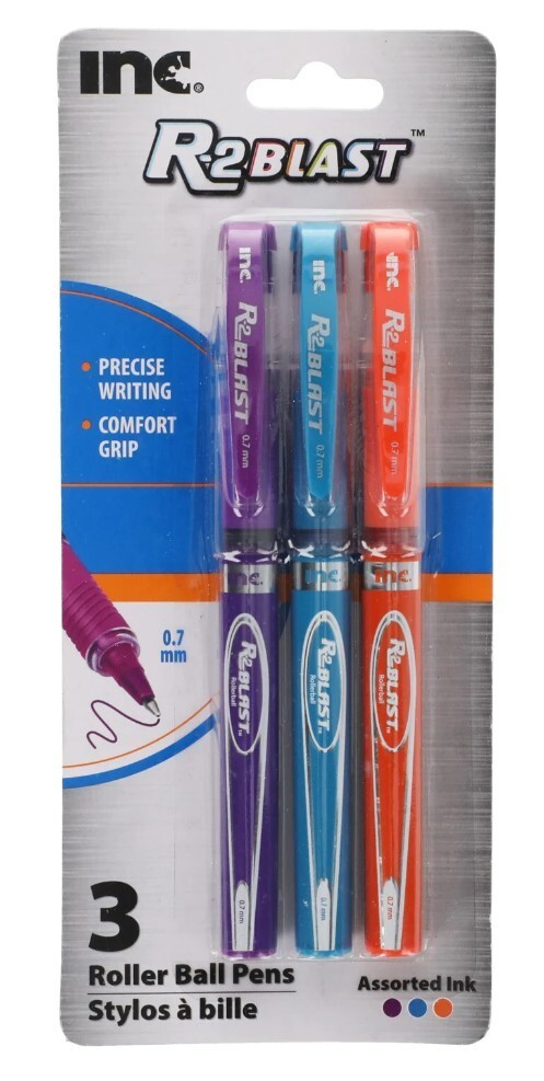 Gel Pens R2 Rollerball Pen Blue Inc R-2 Blast Comfort-Grip Roller