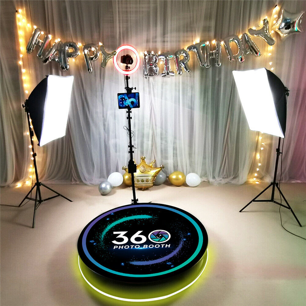 360 Photo Booth Video Booth Platform Automatic Spinner Motorized Wedding  26.8IN