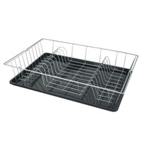 Metaltex Colonia SpüLkorb Mit Abtropfschale 48 X 30 Cm, Silber/Anthrazit, Pol...