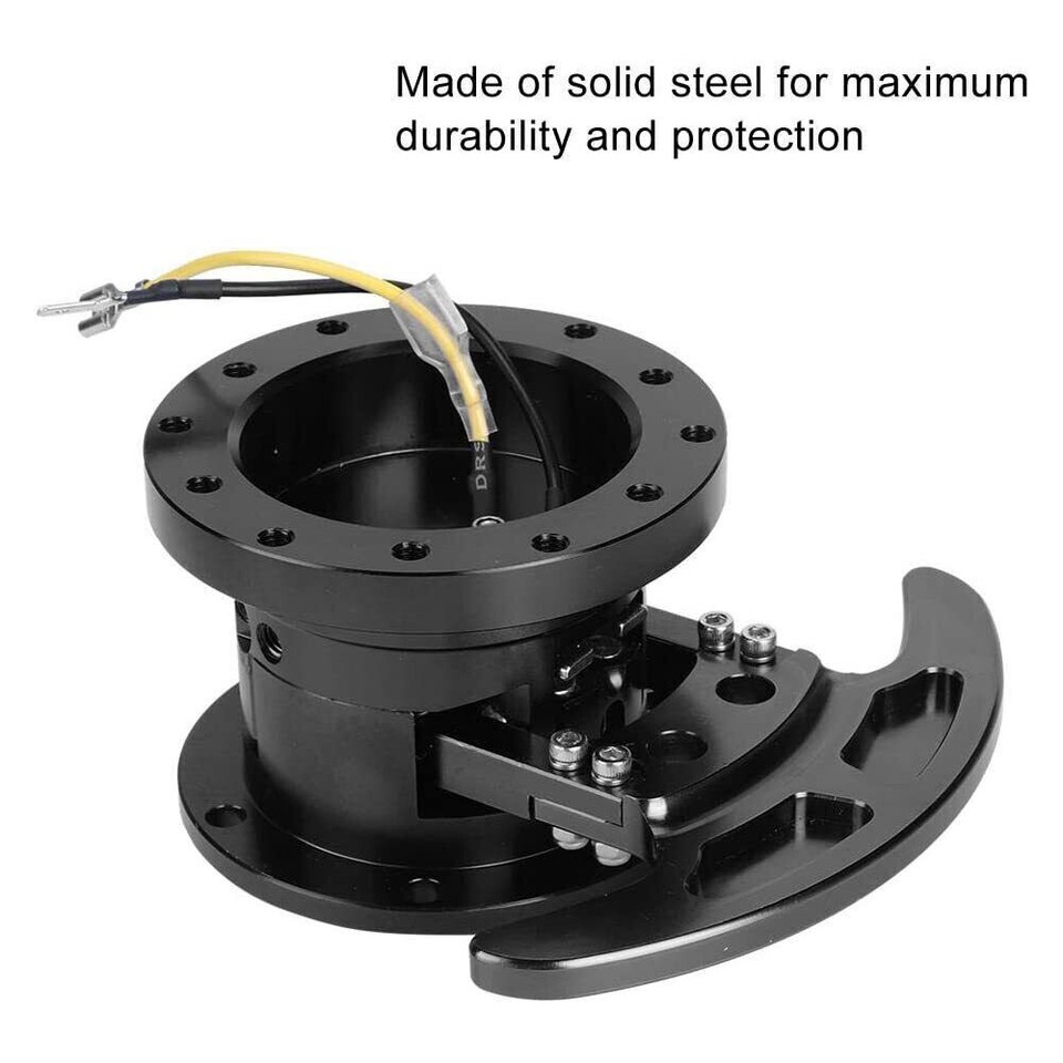Flip Up Tilt CAR Quick Release System Steering Wheel Hub Boss Kit Black