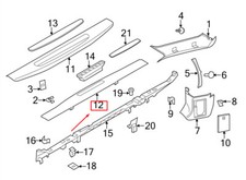 Porsche 718 Cayman 982 Einstiegsleisten links 991555119041E0 NEU ORIGINAL