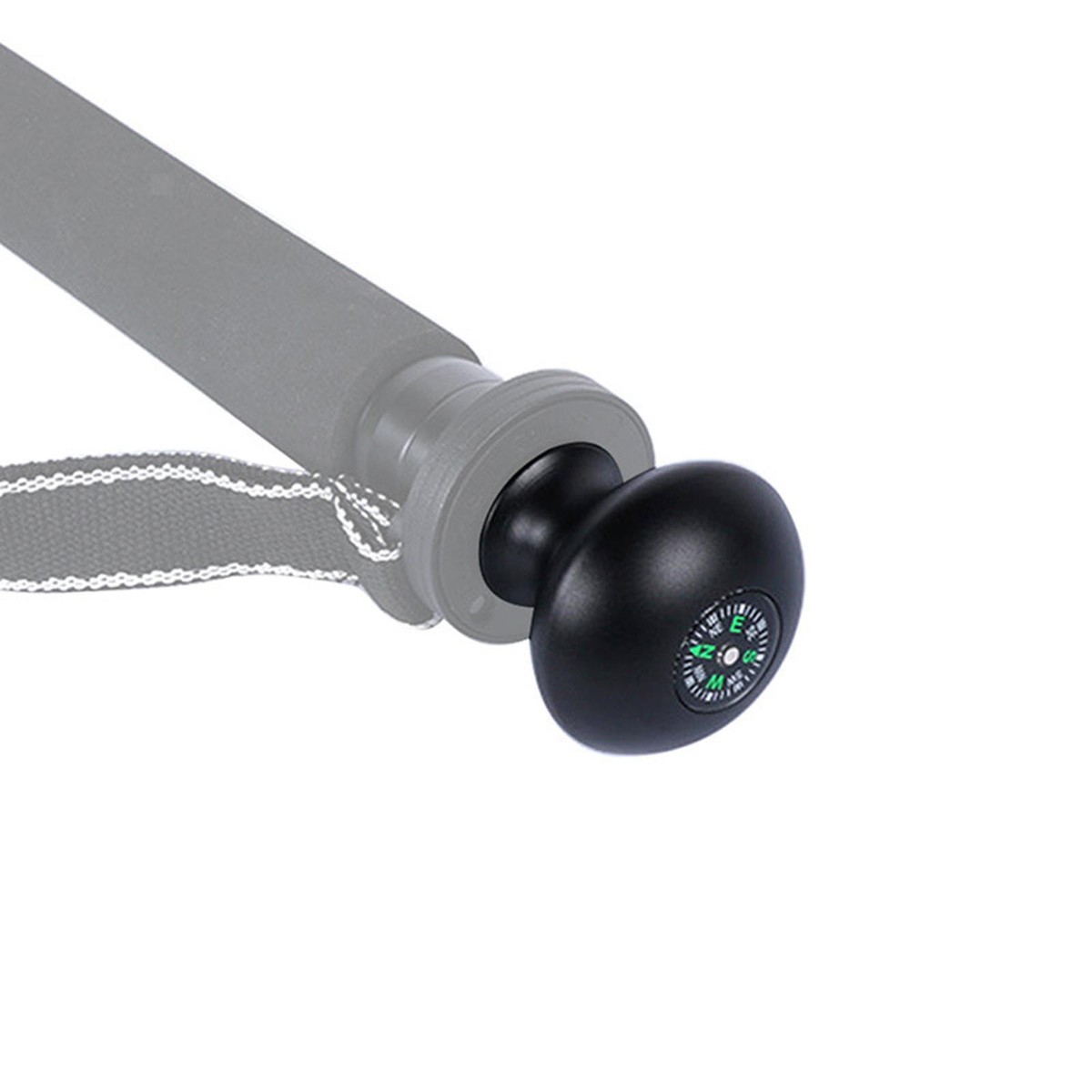 Trekking Pole Monopod Head Grip Knob with Compass for Monopod
