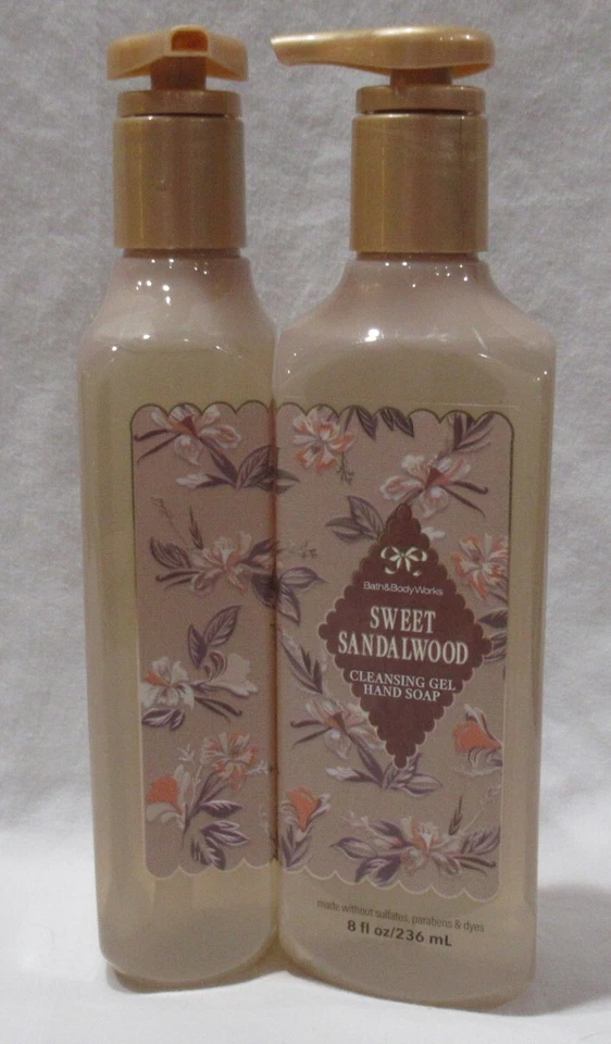 Bath & Body Works Cleansing Gel Hand Soap Lot Set of 2 SWEET SANDALWOOD - Image 2 of 4