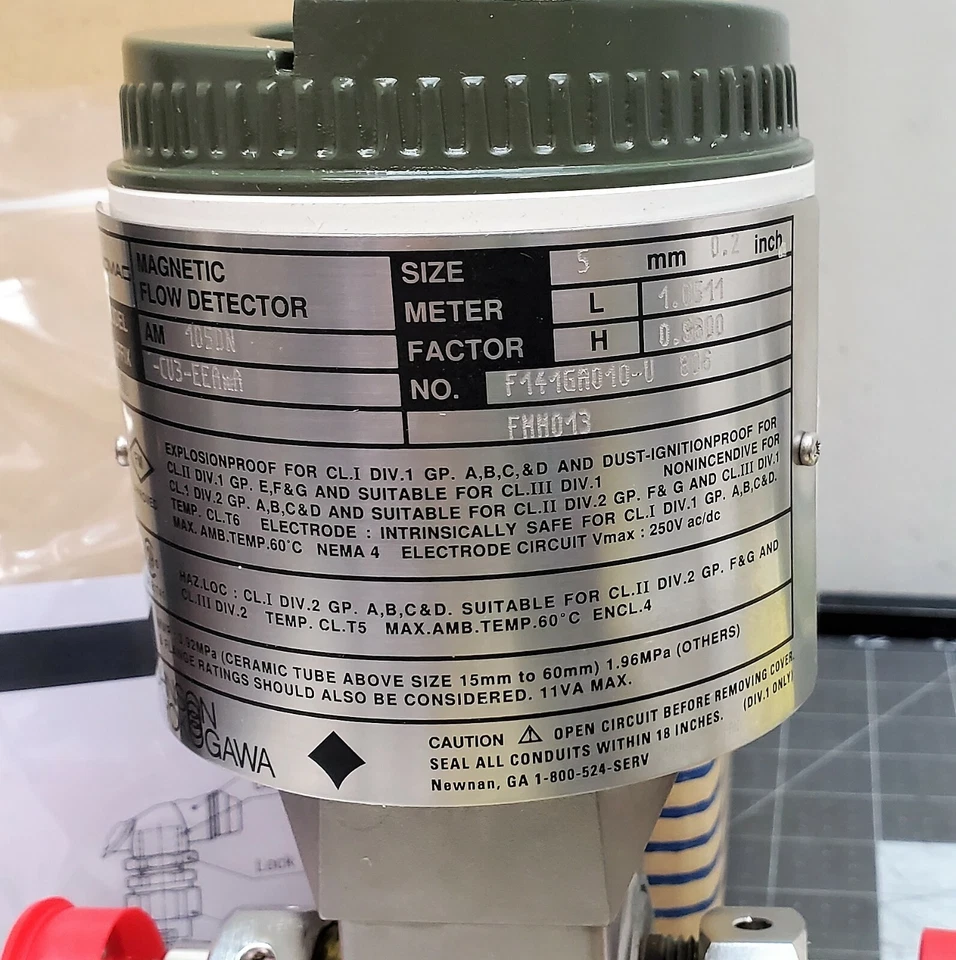 Yokogawa AM-105DN ADMAG Magnetic Flow Detector Meter NEW [C1S2]#1 - Image 4 of 4