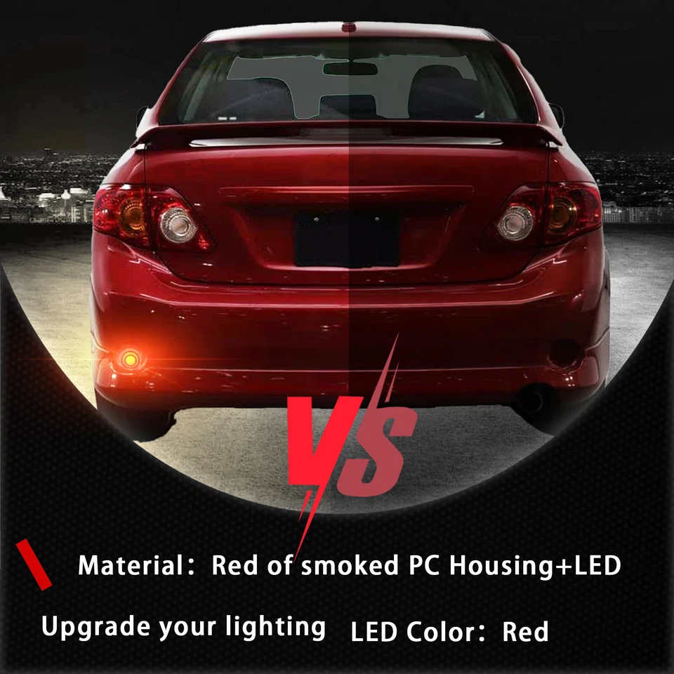 Светодиодный задний бампер отражатель задний фонарь тормоз L дымчатый для Toyota Corolla 2007-2010 - Изображение 2 из 4