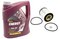 MotoröL ÖLfilter SH426L Set 5W30 5 Liter FüR Bmw 3Er Touring Z3 Roadster 5Er