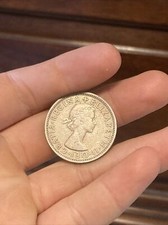 Vintage 1962 Great Britain Two Shillings Coin