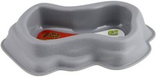 Reptile, Zilla Decor Durable Dish for Reptiles Grey Medium 